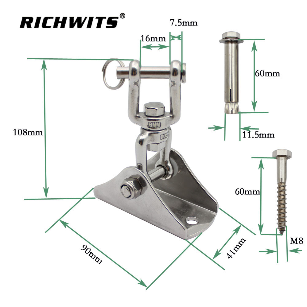 Kit para colgar hamaca de alta resistencia, accesorios para columpio, 8mm