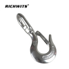 Gancho de cadena de grúa deslizante con ojo giratorio de acero inoxidable 150 kg-1500 kg