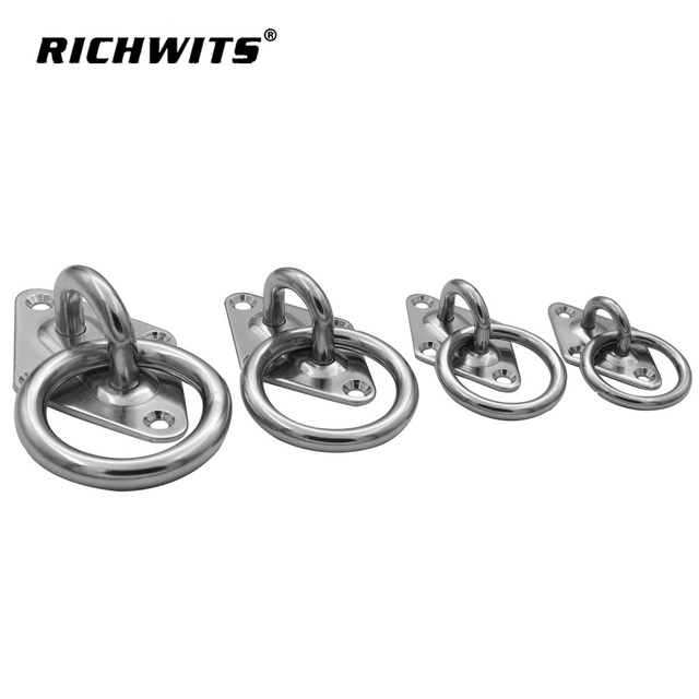 Ojo con almohadilla de diamante de acero inoxidable de grado marino con anillo de 5 mm a 10 mm