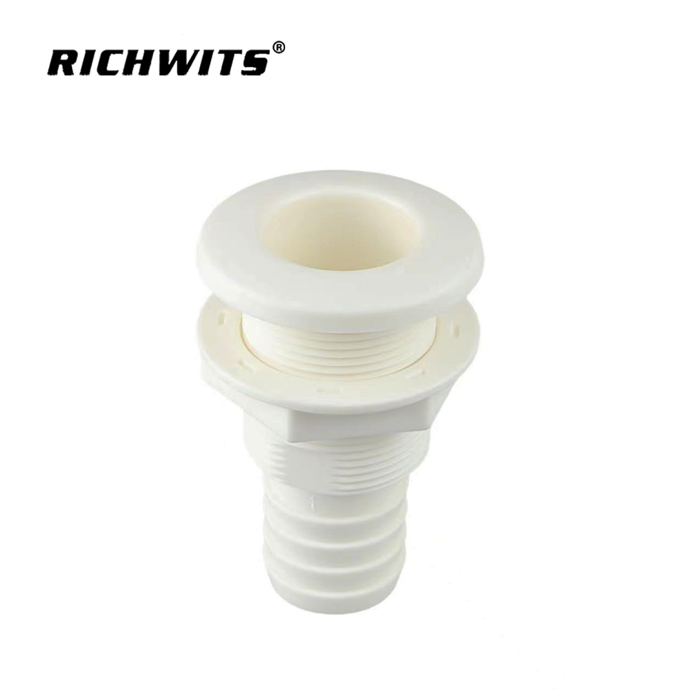 Conector de casco para barco, manguera de ventilación de drenaje de plástico