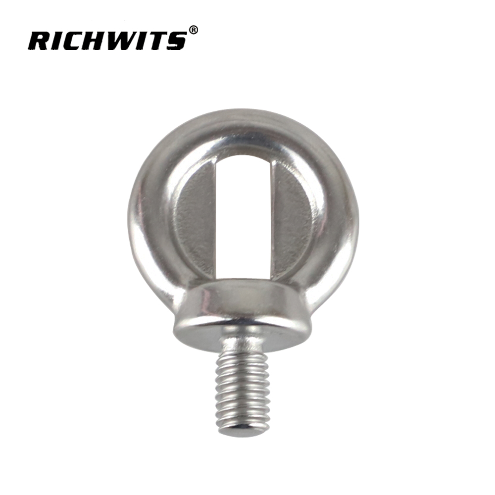 Gancho de tornillo de ojo de elevación marino de acero inoxidable 304 M8