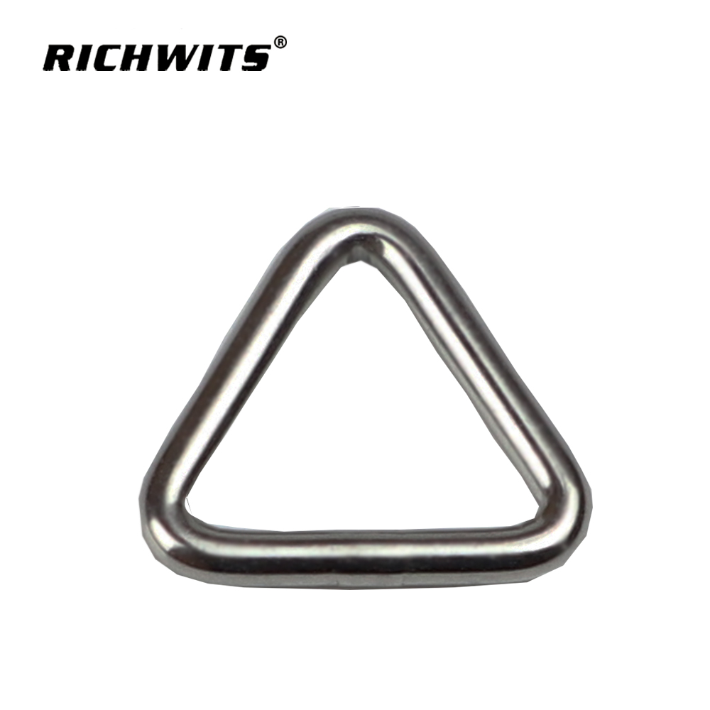 Anillo de metal con ajustador deslizante con hebilla triangular para correa de bolso, hebilla ajustable