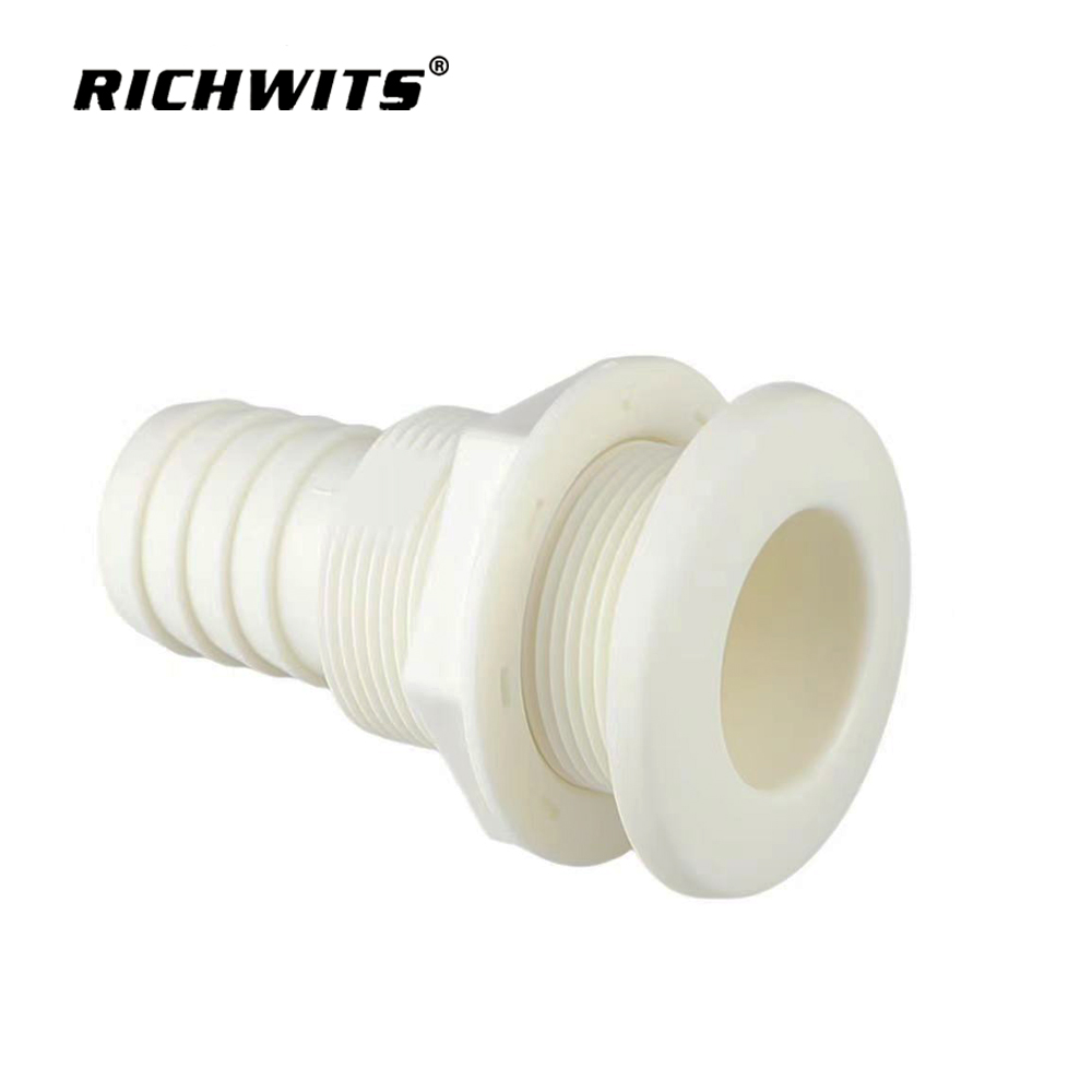 Conector de casco para barco, manguera de ventilación de drenaje de plástico
