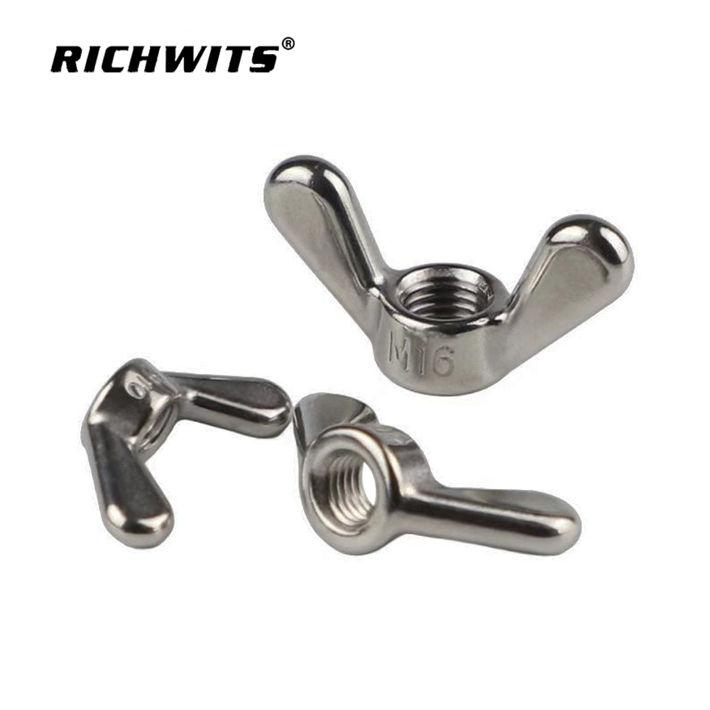 Tuerca de mariposa de ala personalizada de acero inoxidable 304/316 M10 M12 M16