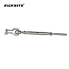 Precio de fábrica Hardware de aparejo Acero inoxidable 316 Cuerpo cerrado Tensor Mandíbula a barra lisa
