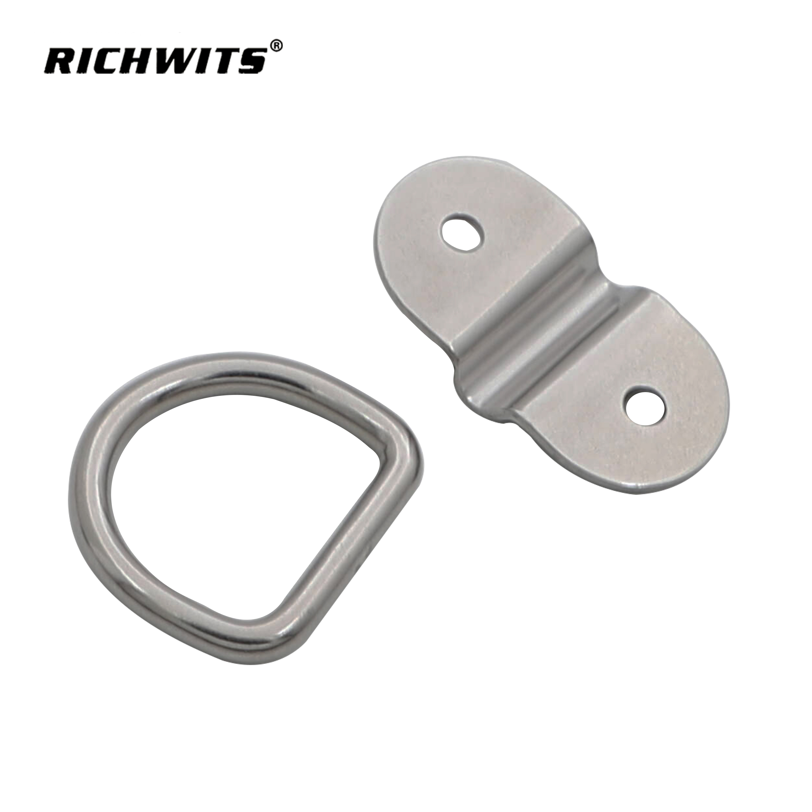 Escotilla en forma de D de doble orificio de acero inoxidable 304 a precio de fábrica para piso, camión, remolque, yate