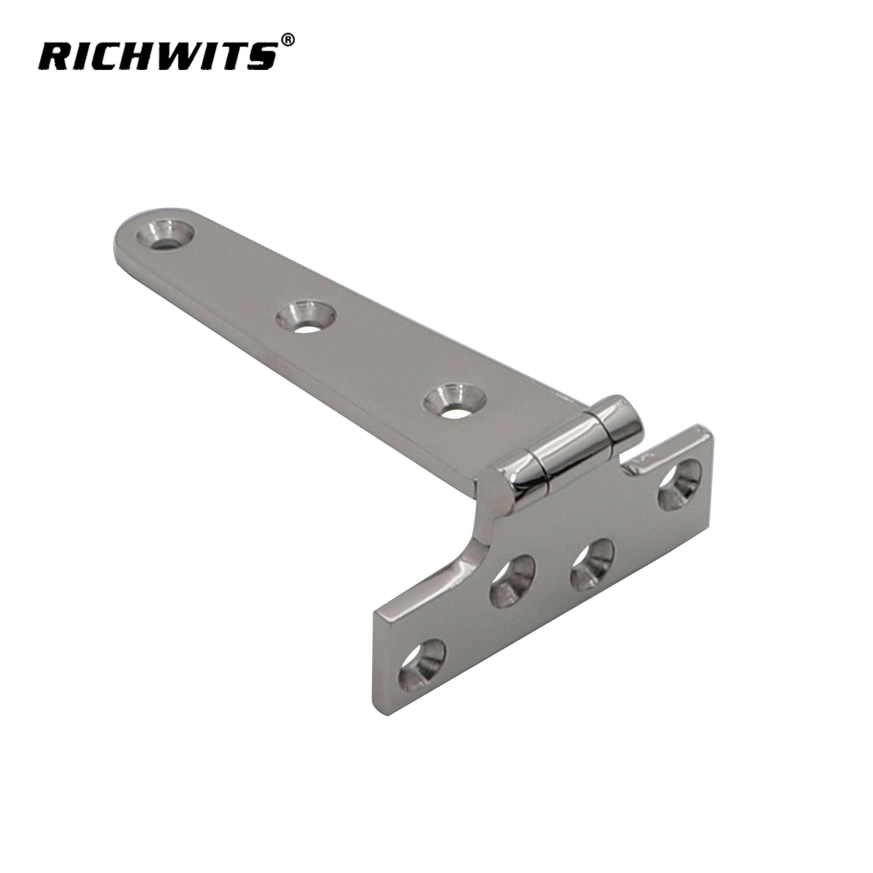 Hardware Bisagra en forma de T de siete orificios de acero inoxidable 316 para barcos yates Rv.