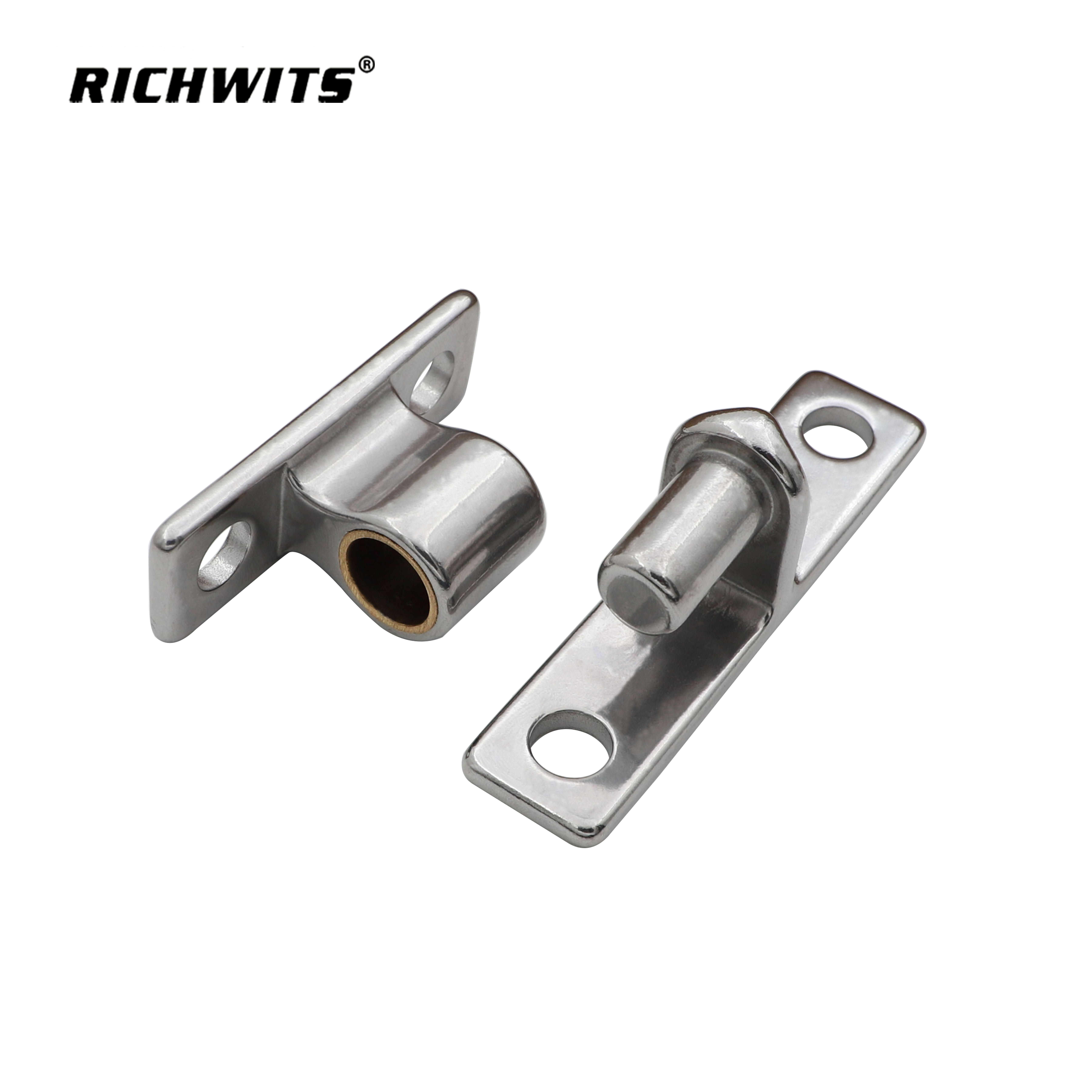 Bisagra de puerta de valla de acero inoxidable 304 con 4 agujeros, nuevas piezas de hardware marino, accesorios, bisagra de fundición