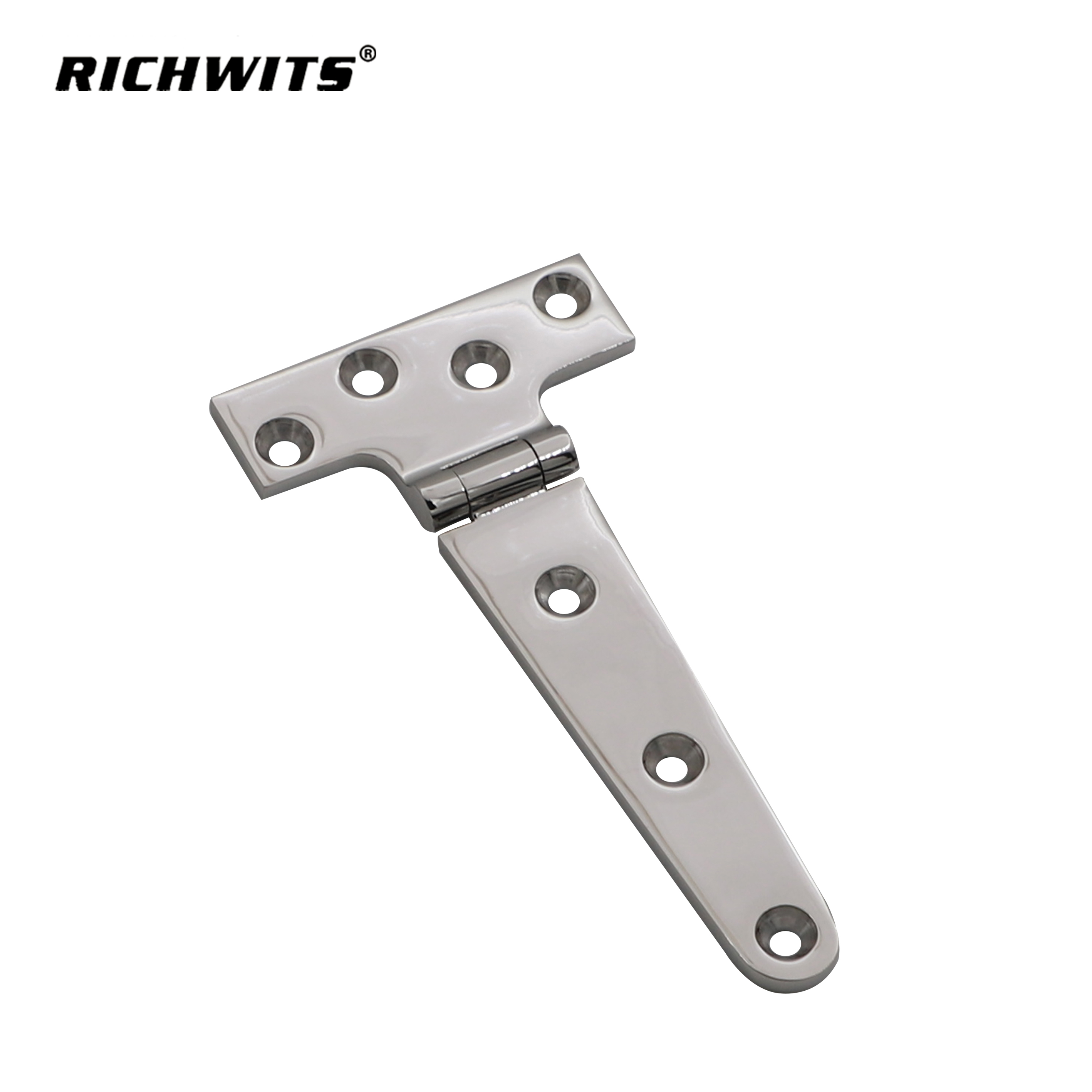Hardware Bisagra en forma de T de siete orificios de acero inoxidable 316 para barcos yates Rv.