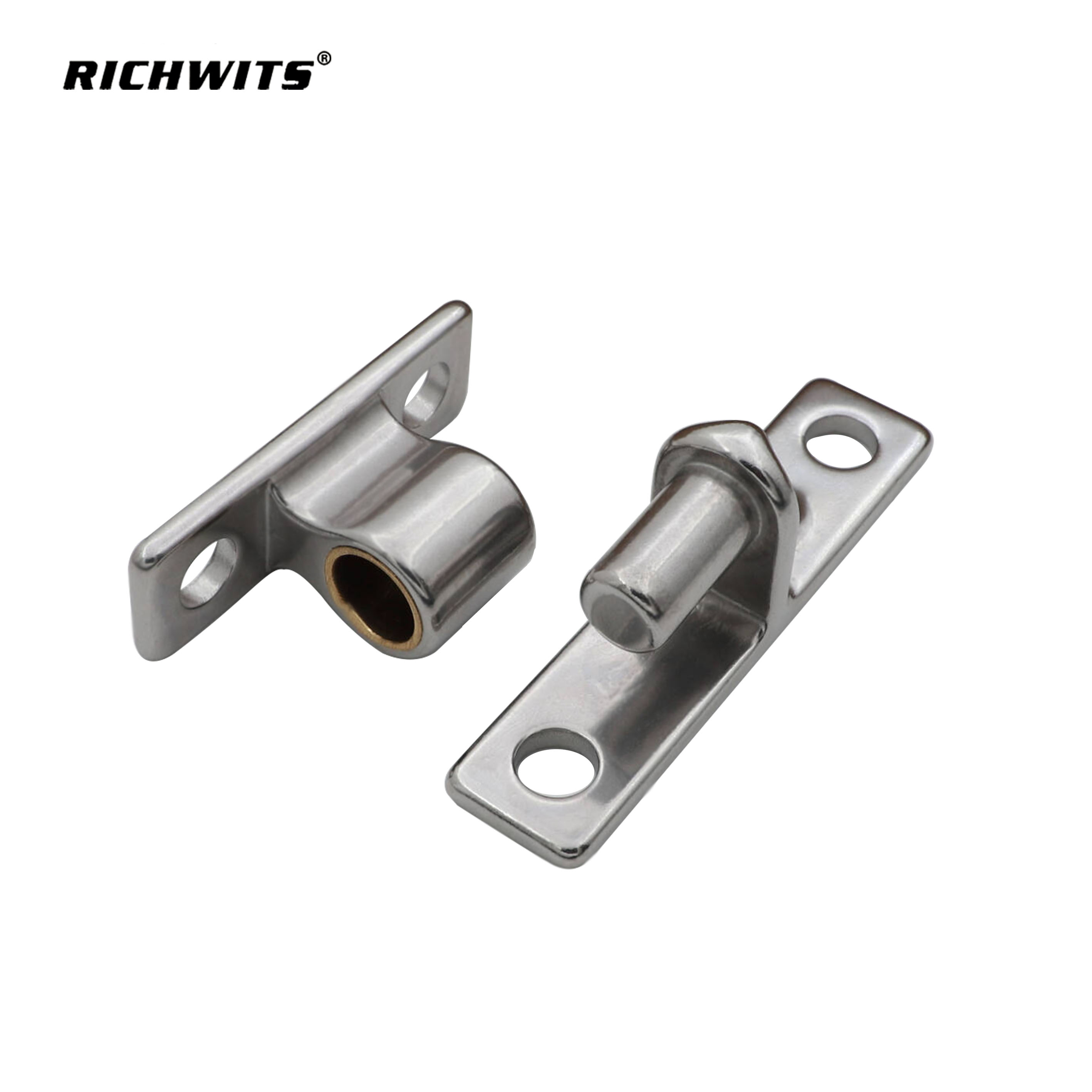 Bisagra de puerta de valla de acero inoxidable 304 con 4 agujeros, nuevas piezas de hardware marino, accesorios, bisagra de fundición