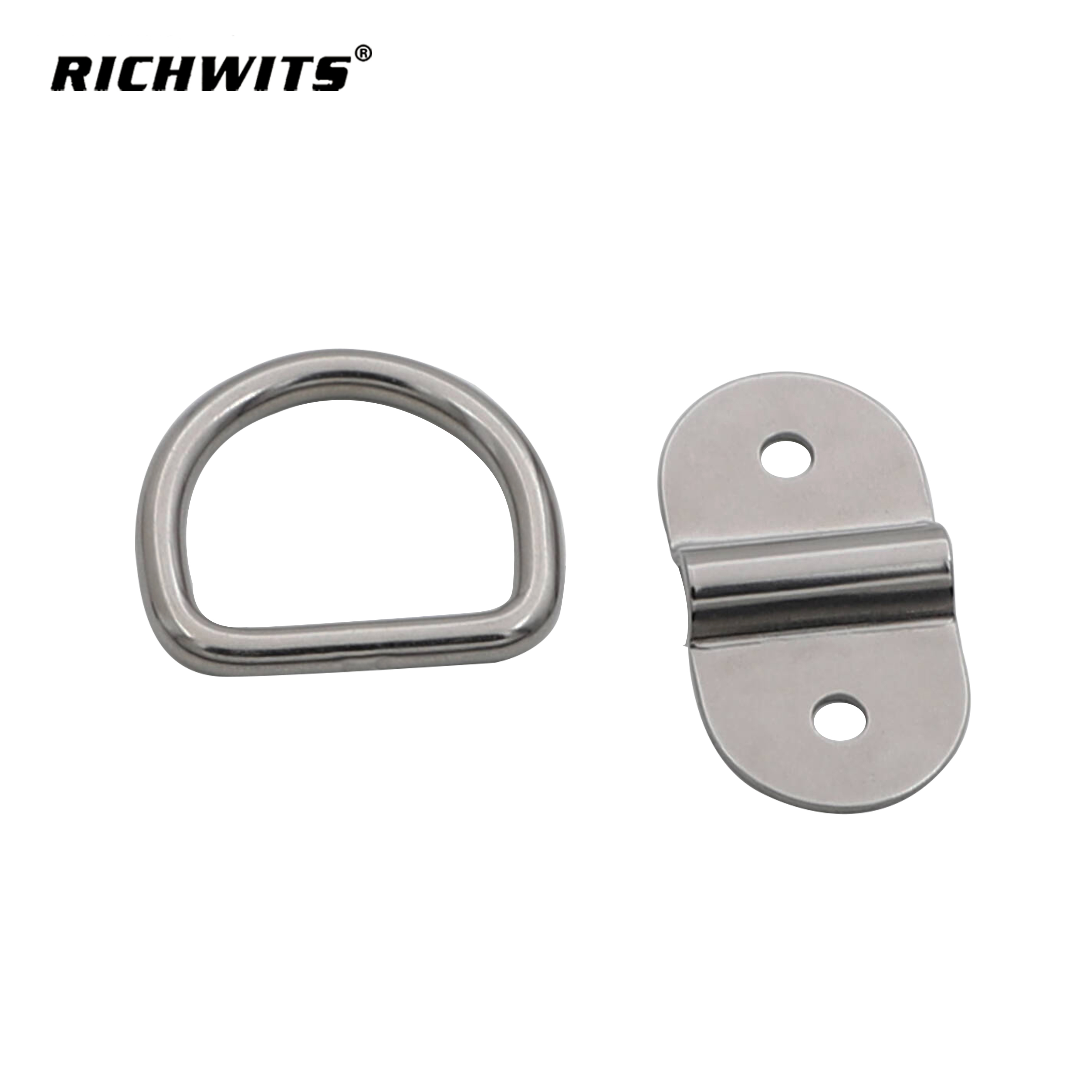 Escotilla en forma de D de doble orificio de acero inoxidable 304 a precio de fábrica para piso, camión, remolque, yate
