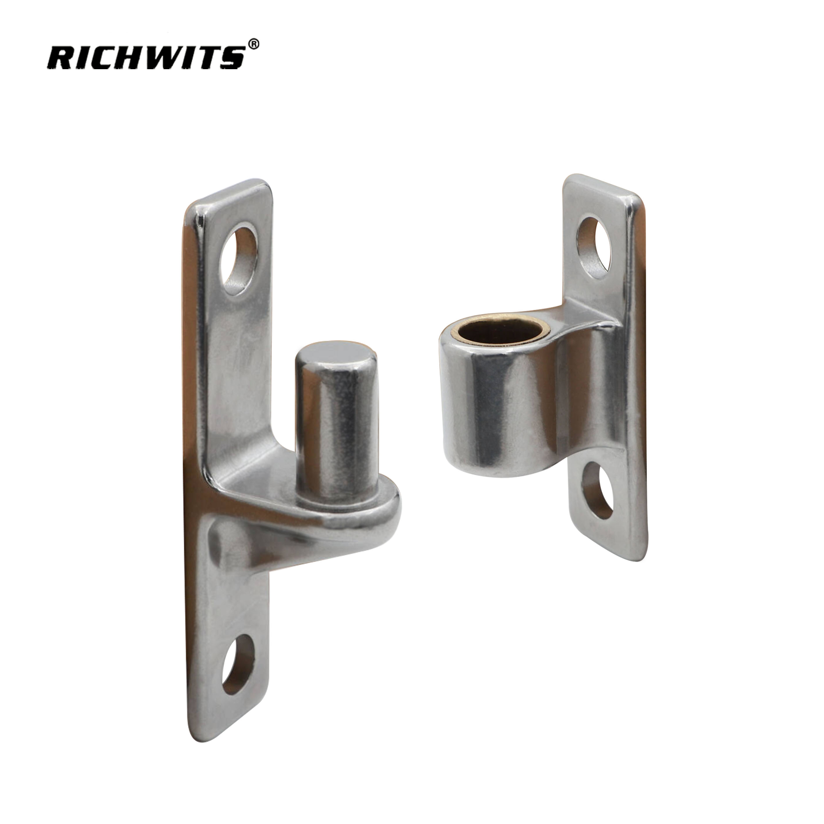 Bisagra de puerta de valla de acero inoxidable 304 con 4 agujeros, nuevas piezas de hardware marino, accesorios, bisagra de fundición
