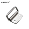 Tirador de gabinete plegable de acero inoxidable 304 de alta resistencia, anillo de elevación de Metal de montaje de doble orificio para hardware marino