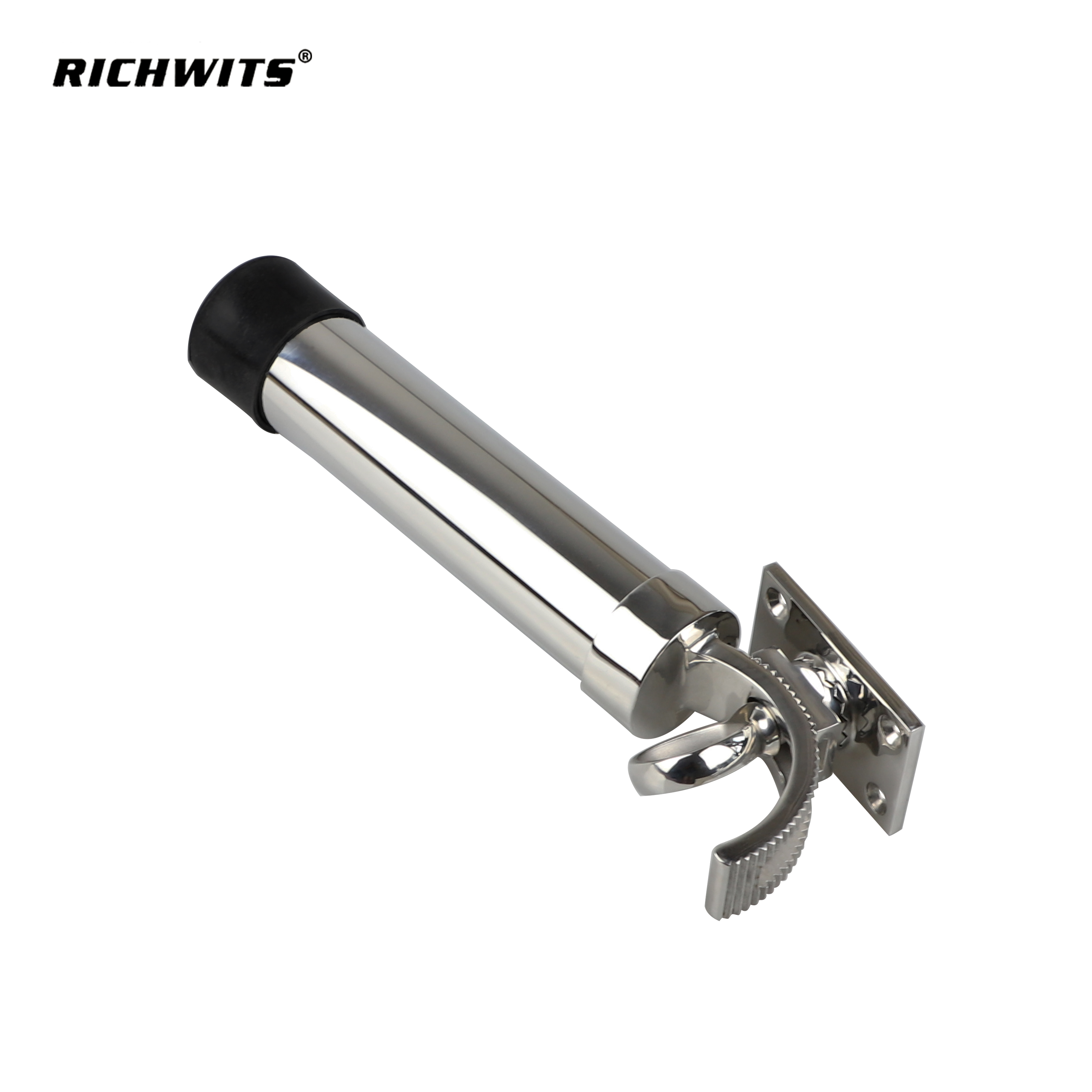 Soporte de caña de pescar para barco de acero inoxidable 316, soporte de caña de montaje en cubierta ajustable giratorio de 360 ​​grados para yate, Kayak, pesca marina