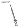 Precio de fábrica Hardware de aparejo Acero inoxidable 316 Cuerpo cerrado Tensor Mandíbula a barra lisa